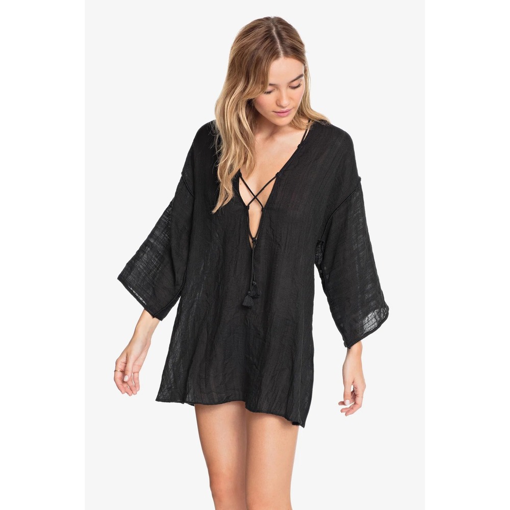 Robin Piccone‎ Michelle Tunic Swim Coverup Black Size Small